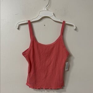 Old Navy Coral Ribbed Camisole